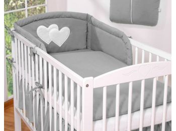 BabyLion Prémium 3 részes ágyneműszett - HH - Sötétsz�