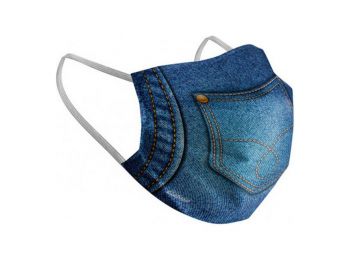 Egyedi készítésű Mosható higiénikus maszk Jeans Felnő