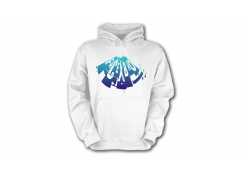 Face x Bro kapucnis pulóver 3XL, fehér