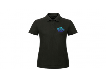 FACE x BRO galléros póló, Női, L, fekete