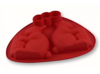 3 D szilikon nyuszi sütőforma