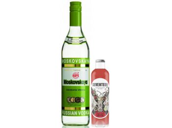 Moskovskaya Vodka 1L 40% + ajándék Seventeen Spicy Tomato 