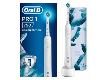 Braun Oral-B Pro 750 Cross Action fehér elektromos fogkefe utazótokkal - Design Edition
