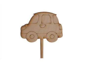Natúr autó sziluett tortadísz