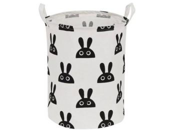 Szennyeskosár, játéktároló- nyuszis