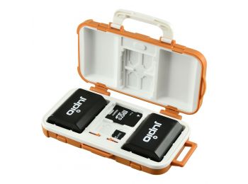 Akkumulátor és memóriakártya tartó SD, microSD és CF kártyákhoz a Jupio-tól