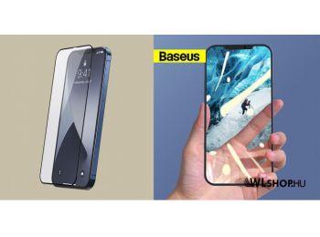 Baseus iPhone 12/12 Pro teljes felületre edzett üveg 0,25m