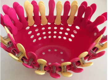 Csipesz szett pink kosárral Vixi