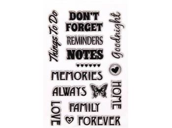 Angol feliratok szilikon fondant pecsét készlet