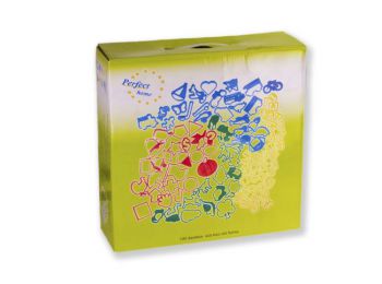 100 részes műanyag süti kiszúró készlet