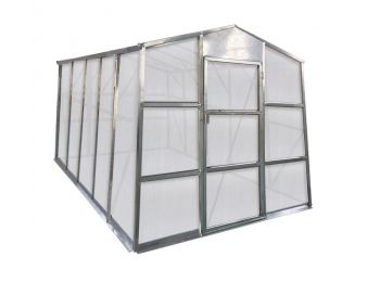 Üvegház G21 GZ 59 - 251 x 311 cm, galvanizált, alapzattal