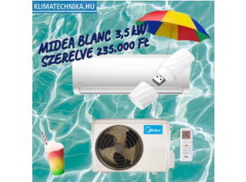 Midea Blanc klíma szett MA1X-12-SP-WIFI 3,5 kW + 3m szereléssel