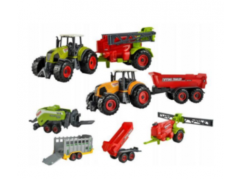 6 részes traktor-farm játék szett