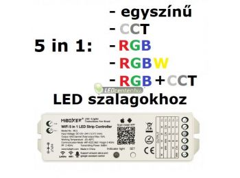 MiLight 5 az egyben RGB, RGB+W, CCT, wifi RF vezérlőegysé