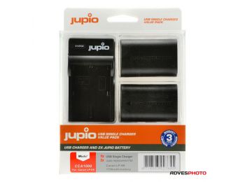 Canon LP-E6 1700mAh akkumulátor és USB Single Charger Kit 