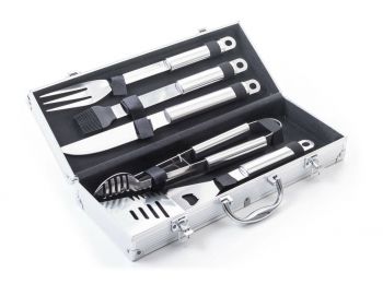 G21 Grillező segédeszköz szett 5 db, alumínium koffer