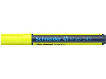 Üvegtábla marker, 1-3 mm, SCHNEIDER  Maxx 245, sárga (TSC245S)