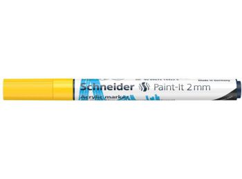Akril marker, 2 mm, SCHNEIDER Paint-It 310, sárga (TSC310S)