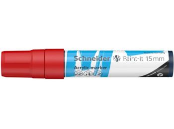 Akril marker, 15 mm, SCHNEIDER Paint-It 330, piros (TSC330P)