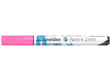 Akril marker, 2 mm, SCHNEIDER Paint-It 310, rózsaszín (TSC