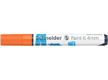 Akril marker, 4 mm, SCHNEIDER Paint-It 320, narancssárga (T
