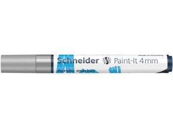 Akril marker, 4 mm, SCHNEIDER Paint-It 320, ezüst (TSC320E)