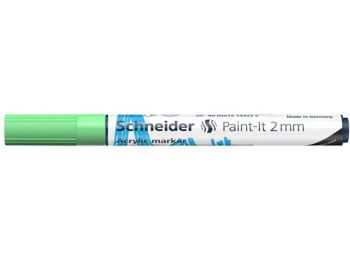 Akril marker, 2 mm, SCHNEIDER Paint-It 310, pasztellzöld (T