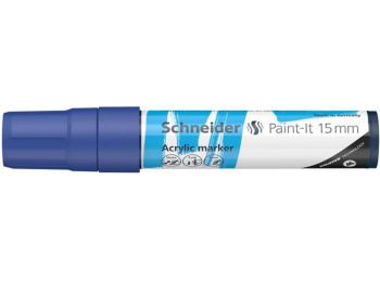 Akril marker, 15 mm, SCHNEIDER Paint-It 330, kék (TSC330K)