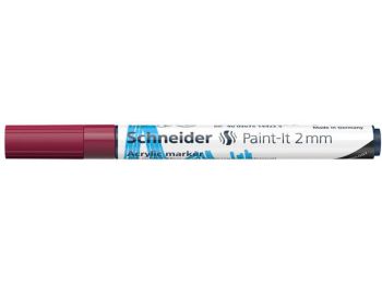 Akril marker, 2 mm, SCHNEIDER Paint-It 310, bordó (TSC310BO