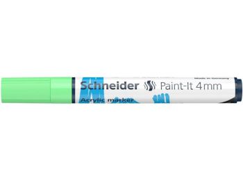 Akril marker, 4 mm, SCHNEIDER Paint-It 320, pasztellzöld (T