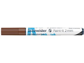 Akril marker, 2 mm, SCHNEIDER Paint-It 310, barna (TSC310B)