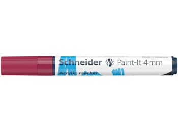 Akril marker, 4 mm, SCHNEIDER Paint-It 320, bordó (TSC320BO