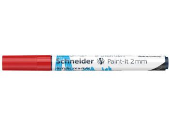 Akril marker, 2 mm, SCHNEIDER Paint-It 310, piros (TSC310P)