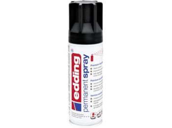 Akrilfesték spray, 200 ml, EDDING 5200, matt fekete (TED5200MFK)