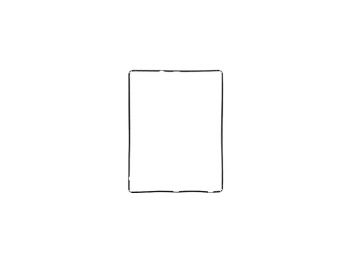 Apple iPad 2 lcd körüli keret fekete, gyári