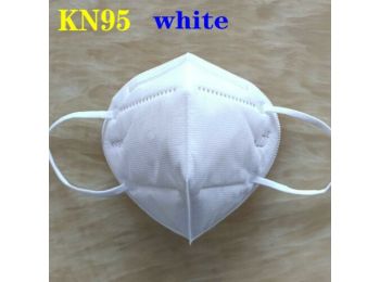 KN95 FFP2 maszk szájmaszk színes - fehér (egyesével csomagolva)