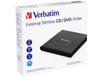 CD/DVD író, USB 2.0, külső, VERBATIM (V53504)