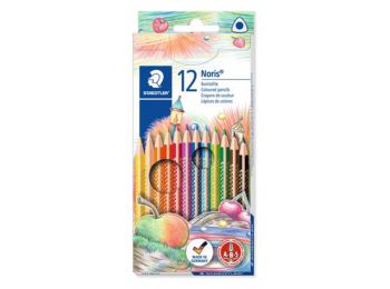 Színes ceruza készlet, háromszögletű, STAEDTLER Noris Club, 12 különböző szín (TS127NC12)