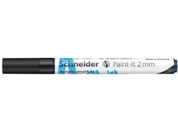 Akril marker, 2 mm, SCHNEIDER Paint-It 310 , fekete (TSC310F