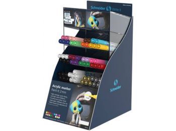 Akril marker display, 2 mm, SCHNEIDER Paint-It 310, vegyes s