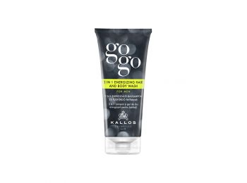 Kallos Gogo 2 in1 energetizáló hajsampon és tusfürdő férfiaknak, 200 ml