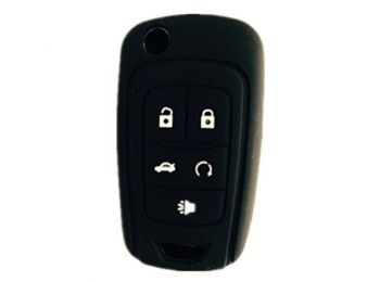 Chevrolet Volt, Opel Ampera 5 gombos kulcs szilikon tok - fe