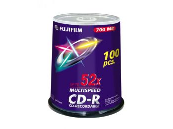 FujiFilm CD-R 700MB 52x hengeres, 100db