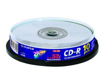 FujiFilm CD-R 700MB 52x hengeres, 10db