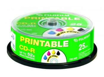 FujiFilm CD-R 700MB 52x Inkjet hengeres, 25db