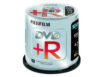 FujiFilm DVD+R 4.7GB 16x hengeres, 100db