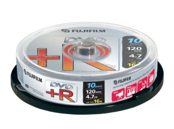 FujiFilm DVD+R 4.7GB 16x hengeres, 10db
