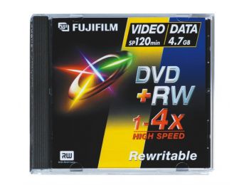 FujiFilm DVD+RW 4,7GB 4x normál tokos 5db/csg