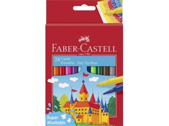 Filctoll készlet, FABER-CASTELL, 24 különböző szín Cas