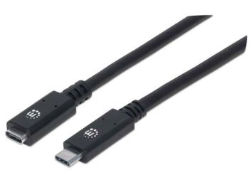USB-C hosszabbító kábel, 50 cm, MANHATTAN (MA355230)
